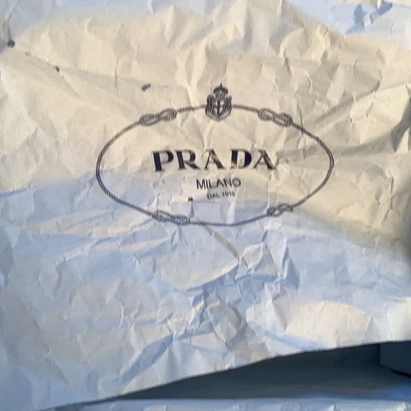 Prada Black Leather Monogram Sandals Size 8 Excellent Condition - Picture 8 of 15